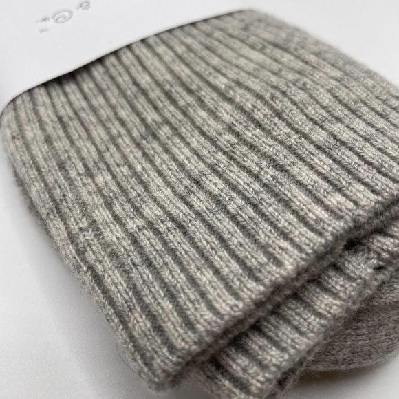NWT Cashmere Rib Knit Socks // Grey - Picture 5 of 7